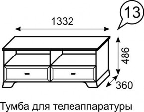 Тумба для телеаппаратуры Венеция 13 бодега в Заречном - zarechnyy.mebel24.online | фото 2