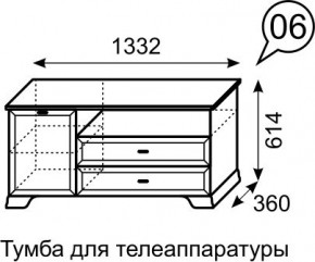 Тумба для телеаппаратуры Венеция 6 бодега в Заречном - zarechnyy.mebel24.online | фото 3