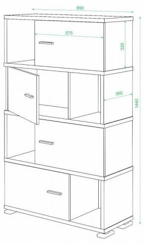 Тумба комбинированная СБ-30/4 в Заречном - zarechnyy.mebel24.online | фото 2