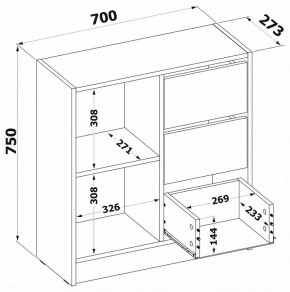 Тумба комбинированная Т-1 в Заречном - zarechnyy.mebel24.online | фото 4