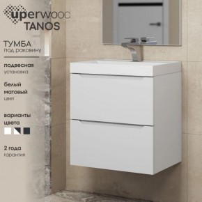 Тумба под раковину Uperwood Tanos 80 см, подвесная, белая матовая в Заречном - zarechnyy.mebel24.online | фото 5