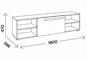 Тумба под ТВ Чернин 1800 в Заречном - zarechnyy.mebel24.online | фото 5