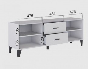 Тумба под ТВ ТВМ-6 (белый) в Заречном - zarechnyy.mebel24.online | фото 2