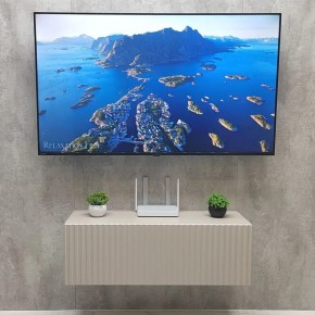 Тумба подвесная под ТВ LINES MTV3-MA 900 Бежевый (Леда-М 10.1.5) в Заречном - zarechnyy.mebel24.online | фото 3