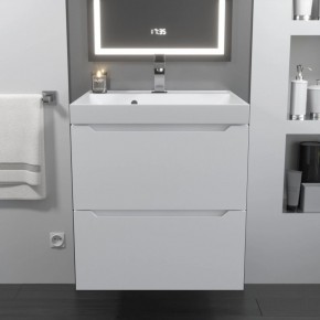Тумба с раковиной Uperwood Tanos 50 см, подвесная, белая матовая в Заречном - zarechnyy.mebel24.online | фото 10