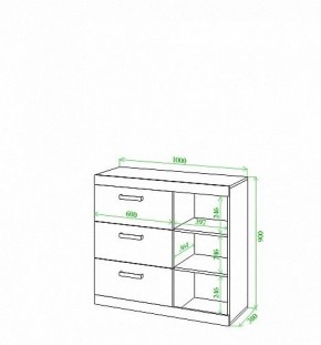 Тумба Toivo Км102 в Заречном - zarechnyy.mebel24.online | фото 3