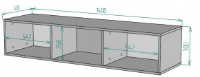 ТВ тумба подвесная TV76 в Заречном - zarechnyy.mebel24.online | фото 2