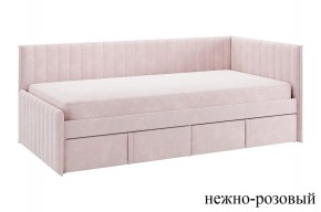 ТВИКС Кровать (тахта) с ящиками 900 (нежно-розовый) в Заречном - zarechnyy.mebel24.online | фото