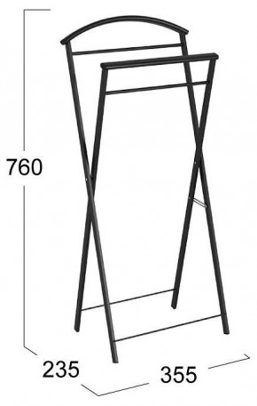 Вешалка для костюма Контур в Заречном - zarechnyy.mebel24.online | фото