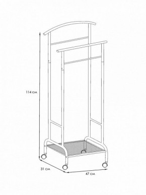 Вешалка для костюма Римини 2М в Заречном - zarechnyy.mebel24.online | фото 4