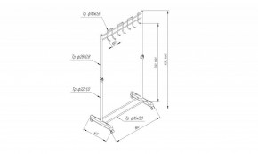 Вешалка гардеробная SHT-WR13 в Заречном - zarechnyy.mebel24.online | фото 5