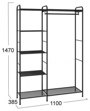 Вешалка гардеробная Валенсия 1 в Заречном - zarechnyy.mebel24.online | фото 2