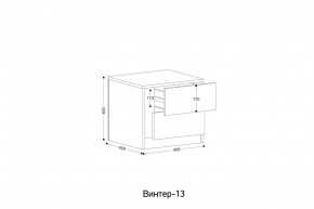 ВИНТЕР - 13 Тумба прикроватная в Заречном - zarechnyy.mebel24.online | фото 2