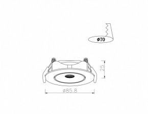 Встраиваемый светильник Arte Lamp Kaus A4761PL-1WH в Заречном - zarechnyy.mebel24.online | фото 3