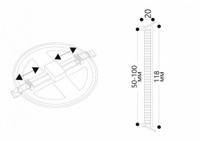 Встраиваемый светильник Arte Lamp Mesura A7972PL-1WH в Заречном - zarechnyy.mebel24.online | фото 5