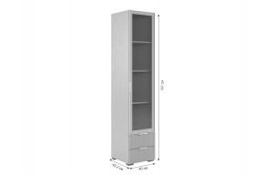 ЗЕФИР Гостиная К2 (белое дерево/черный муар) в Заречном - zarechnyy.mebel24.online | фото 6